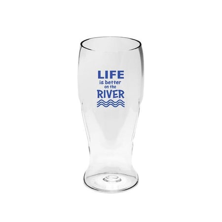 Life Is Better On The River EverDrinkware Beer Tumbler